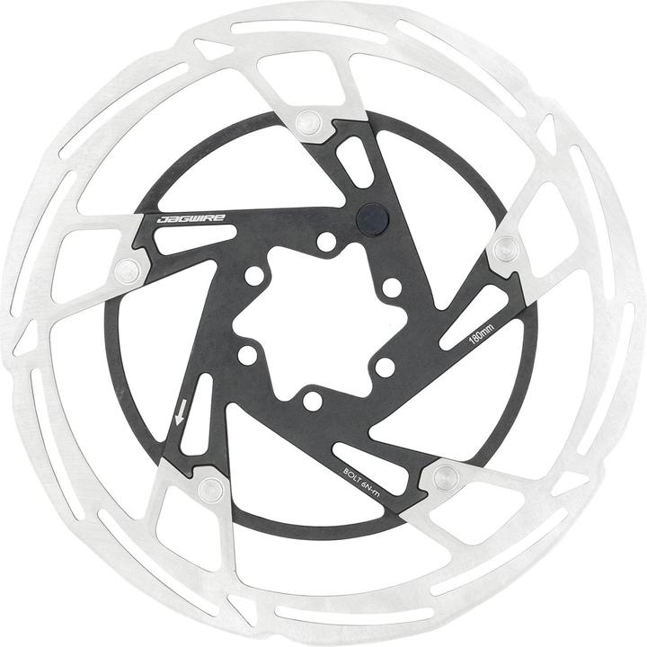 Jagwire DCR081 Pro LR2-E Disc Brake Rotor, 6-bolt, 186mm (186 mm)