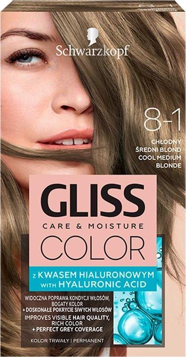Immagine prodotto Schwarzkopf Crema colorante per capelli Gliss Color (8-1 Marrone medio cool)