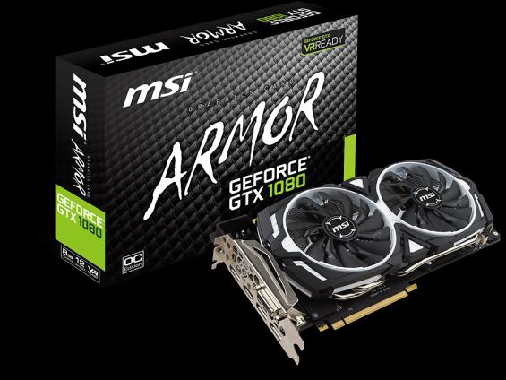 Actual product image MSI GeForce GTX 1080 ARMOR 8G OC (8 GB)