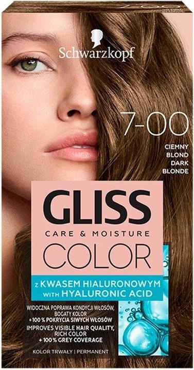Schwarzkopf Gliss Color Hair Dye 7-00 Dark For light hair (7-00 Dark For light hair)