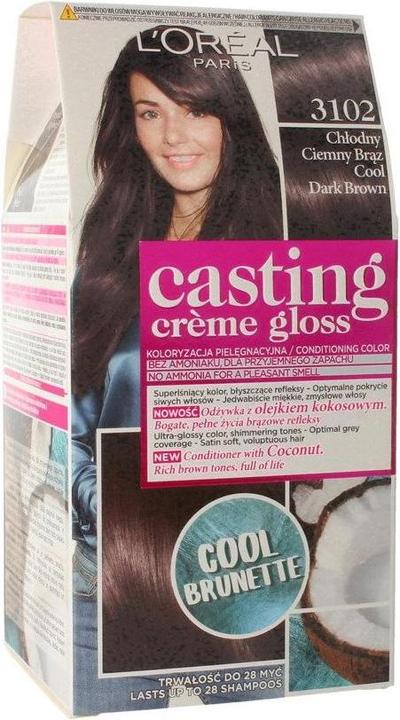 Immagine prodotto L'Oréal Paris L'Oréal Casting Creme Gloss tintura per capelli 3102 Castano Scuro Freddo (3102 Marrone scuro cool)