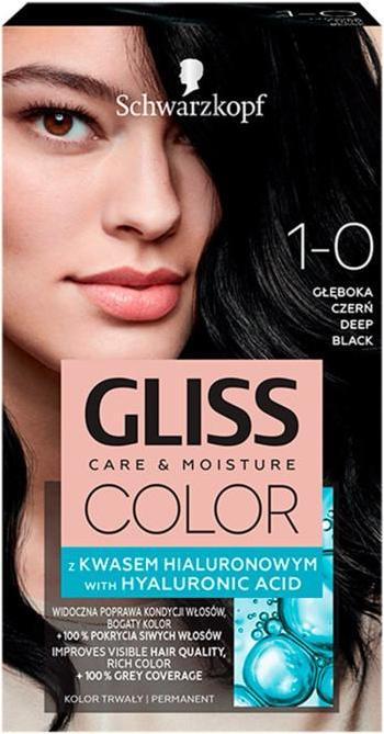 Produktbild Schwarzkopf Gliss Color Hair Dye 1-0 Deep Black (1-0 Deep Black)