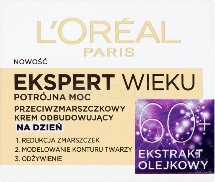 Image du produit L'Oréal Paris L'Oréal Age Specialist Expert Age 60+ crème anti-rides reconstituante pour le jour 50ml (50 ml, Crème de jour)