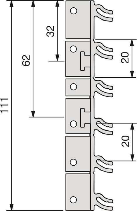 Produktbild Schüco Sockelsystem KS-Klemmaufnahme rechts/links Kunststoff schwarz (20 Stück)