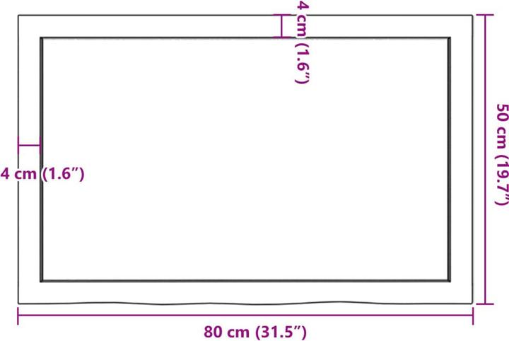 Actual product image VidaXL Emerald (80 x 4 x 50 cm)
