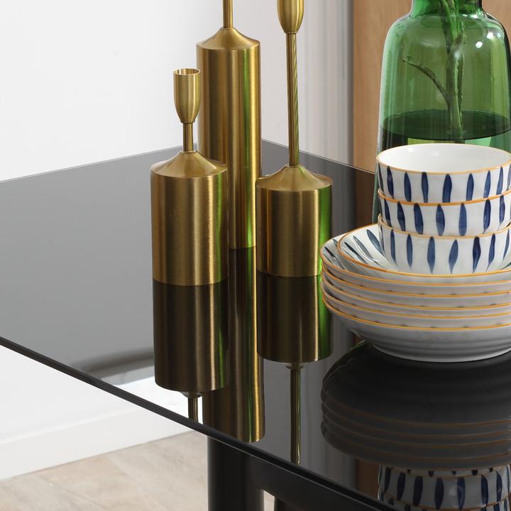 Immagine prodotto Homcom Set da pranzo con 4 sedie (120 x 60 x 97 cm)