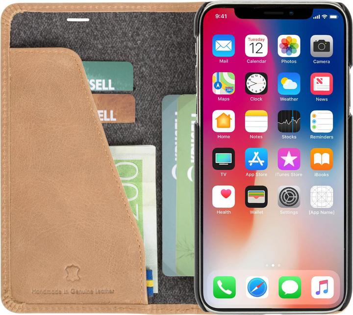 Produktbild Krusell Sunne 4 Card FolioWallet Apple iPhone XS Max vintage nude (Apple iPhone XS Max)