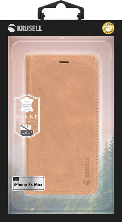 Produktbild Krusell Sunne 4 Card FolioWallet Apple iPhone XS Max vintage nude (Apple iPhone XS Max)
