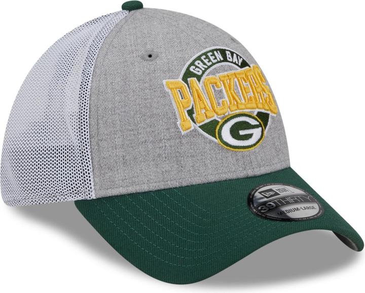 New Era 39Thirty Stretch Mesh Cap - Green Bay Packers - M/L (M/L)