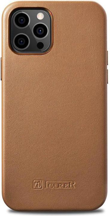 Image du produit iCarer Étui en cuir Étui en cuir véritable pour l'iPhone 12 Pro (Apple iPhone 12 Pro, Apple iPhone 12)