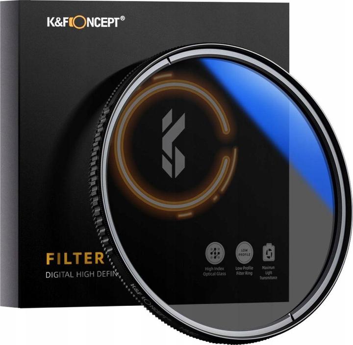 K&F Concept filter Cpl polarizing filter K & f Hd Mc Slim C 49mm (Polarizing filter)