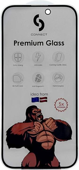 Actual product image Connect iPhone 15 Privacy 3D Corning Gorilla Glass 5X stong (1 Piece, Apple iPhone 15)