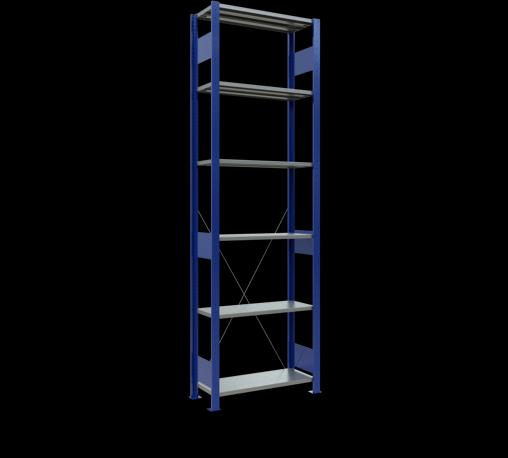 Actual product image Schulte Lagertechnik MULTIplus150 boltless basic shelving system with cross brace