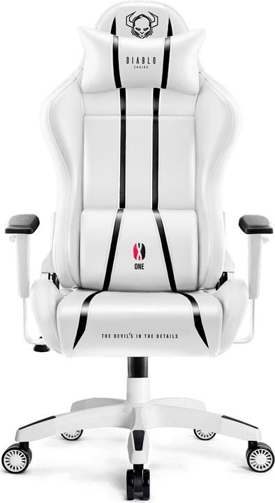 Actual product image Diablo Gaming chair X-One 2.0 Gaming Chair King, White-black