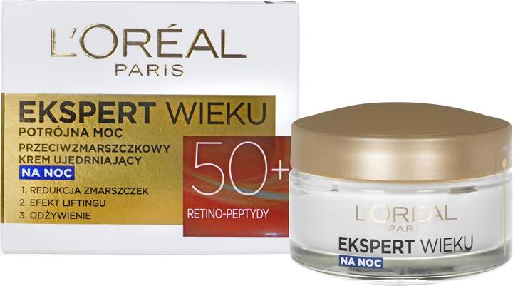 Produktbild L'Oréal Paris L'Oréal Age Specialist Expert Age 50+ night face cream 50ml (50 ml, Nachtcreme)
