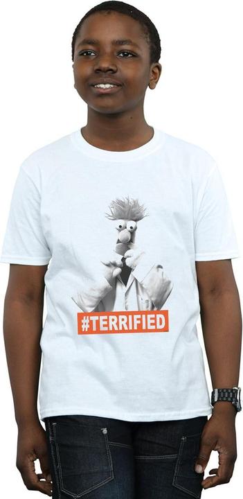 Immagine prodotto Disney The Muppets Beaker Terrified Maglietta Ragazzi (152, 158)