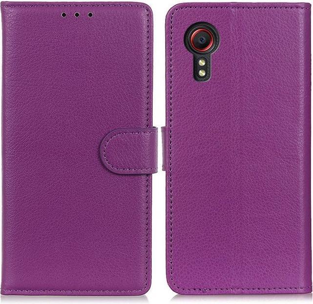 Actual product image MU Classic Litchi Leather Bookcover Series (Samsung Galaxy Xcover 7)