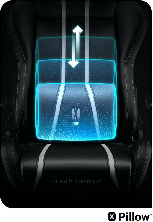 Actual product image Diablo Gaming chair X-One 2.0 Gaming Chair King, Black-white