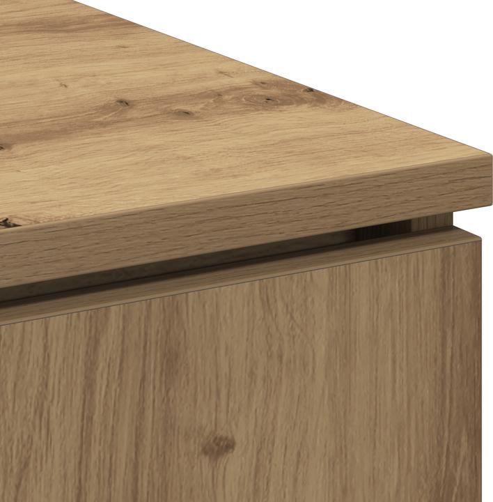 Produktbild VidaXL TV-Schrank Massivholz Eiche 100x38x49 cm Holzwerkstoff