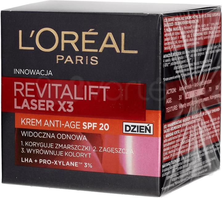 Produktbild L'Oréal Paris L'Oréal Revitalift laser day face cream SPF20 50ml (50 ml, Tagescreme, SPF 20)