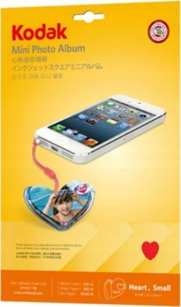 Kodak Mini Photo Album 20 Photos Self Printing - Raudona Heart