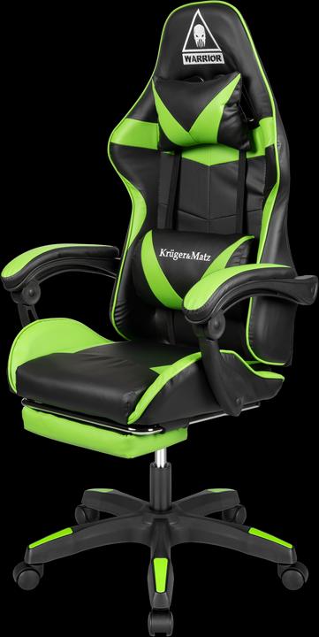 Actual product image Krüger&Matz Gaming chair Kruger & Matz Warrior GX-150 Gaming Chair, Black-green