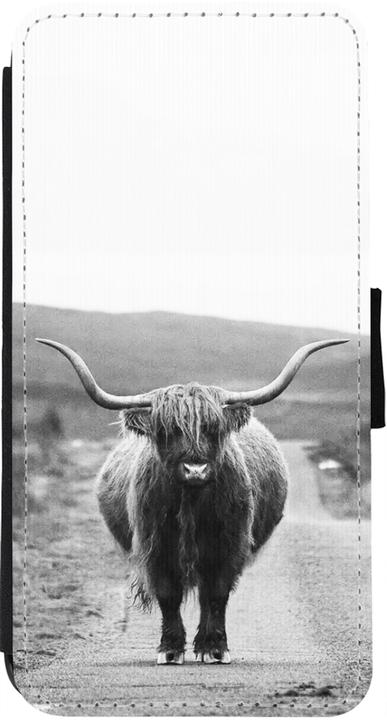 Actual product image PhoneLook Cover Wallet black Highland cattle (Apple iPhone 12 Pro Max)