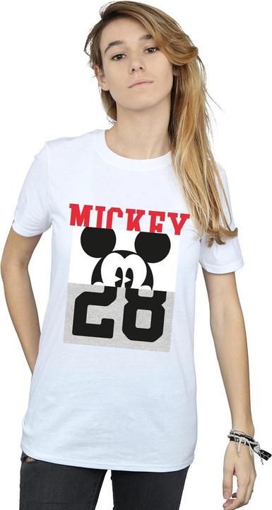 Actual product image Disney Womens/Ladies Mickey Mouse Notorious Split Cotton Boyfriend T-Shirt (XL)