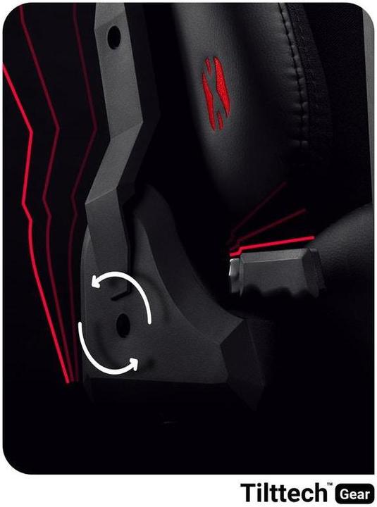 Immagine prodotto Diablo Sedia da gioco X-Player 2.0 Gaming Chair Kids, nero-rosso