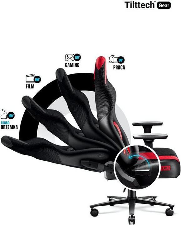 Immagine prodotto Diablo Sedia da gioco X-Player 2.0 Gaming Chair Kids, nero-rosso