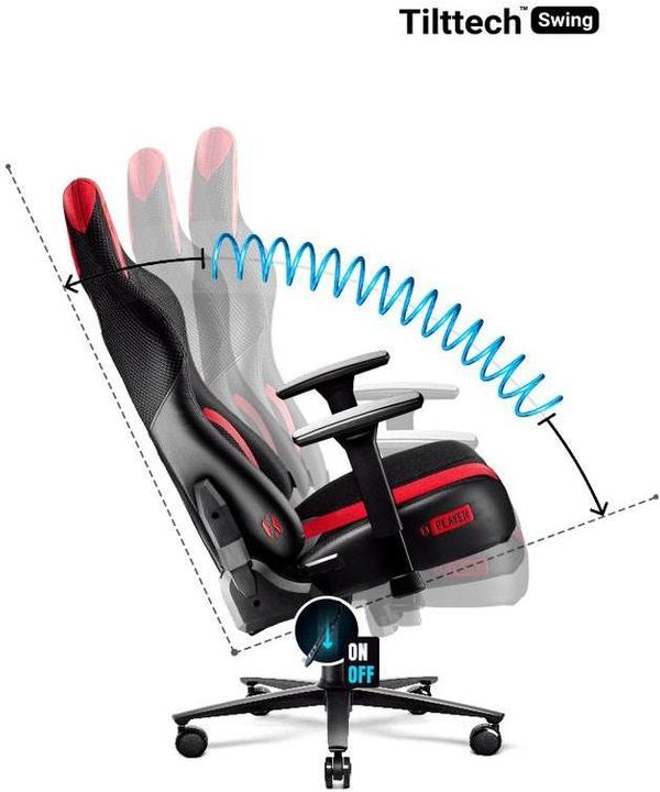Immagine prodotto Diablo Sedia da gioco X-Player 2.0 Gaming Chair Kids, nero-rosso