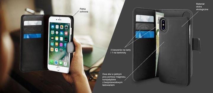 Image du produit Puro Etui amovible en faux cuir - étui pour iPhone XR, noir (Apple iPhone XR)