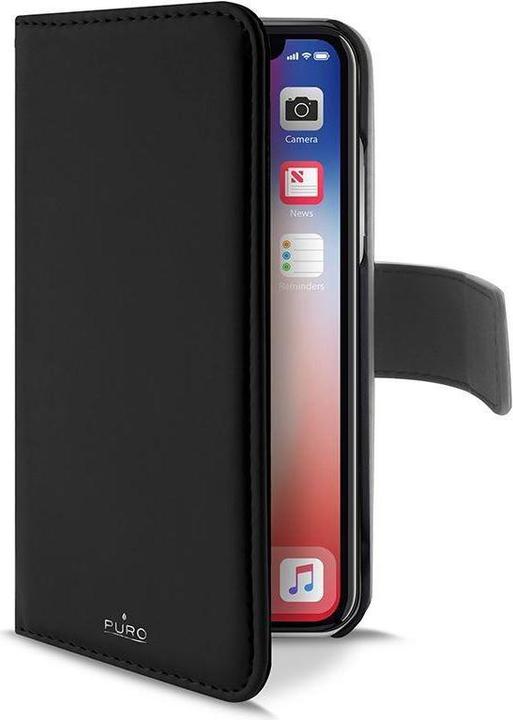 Image du produit Puro Etui amovible en faux cuir - étui pour iPhone XR, noir (Apple iPhone XR)