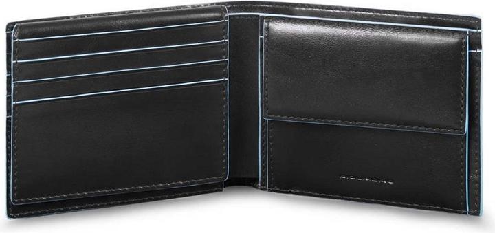 Actual product image Piquadro Blue Square - Men's wallet with flap ID window and coin pocket