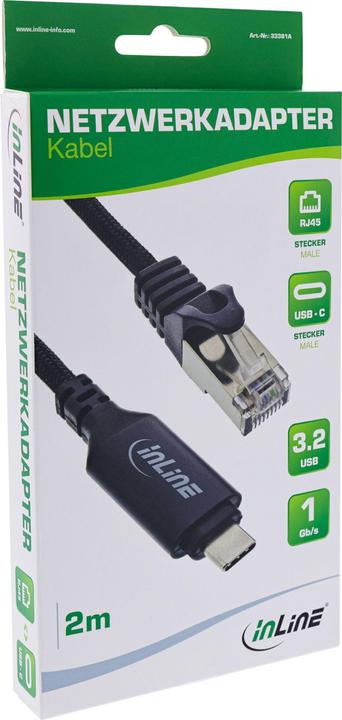 Produktbild InLine USB 3.2 Netzwerkadapter Kabel (USB 3.2, RJ45 (1x))