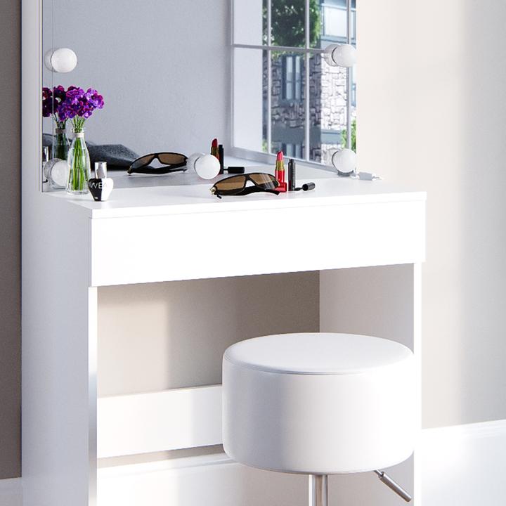 Produktbild Vicco Melle mit Hocker und Beleuchtung (68 x 42 x 155 cm)