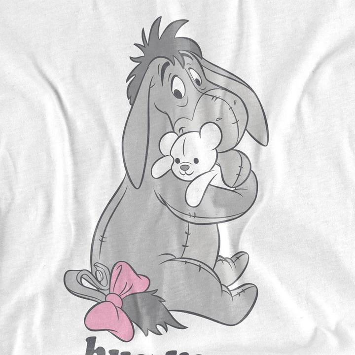 Actual product image Winnie the Pooh Unisex Adult Hug Life Eeyore Valentine's Day T-Shirt (XXL)