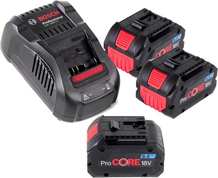 Produktbild Bosch Professional Bosch Starter-Set ProCore mit 3x ProCORE 18 V 8,0 Ah Professional Akku GBA ( 1600A016GK ) und GAL 18 (18 V)