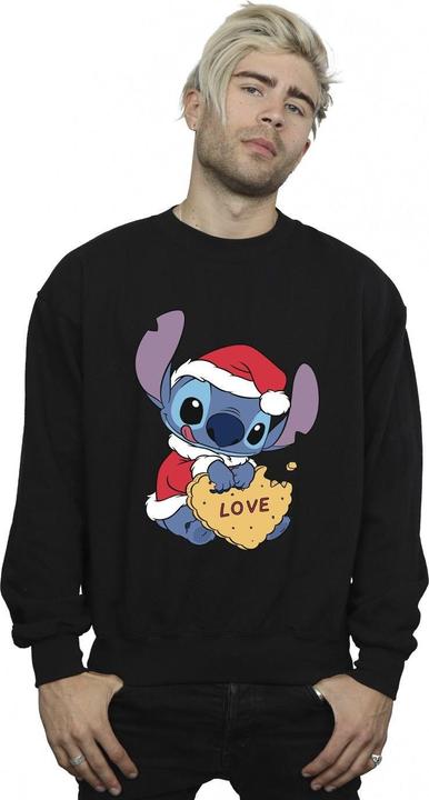 Immagine prodotto Disney Lilo And Stitch Christmas Love Biscuit Felpa Uomo (S)