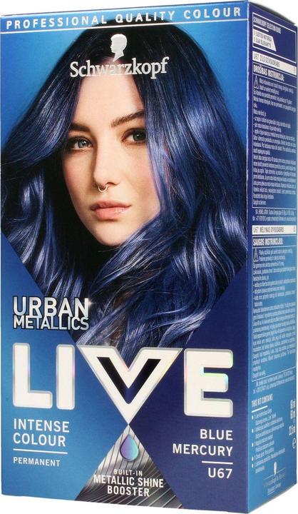 Actual product image Schwarzkopf Urban Metallic (U67 Blue Mercury)