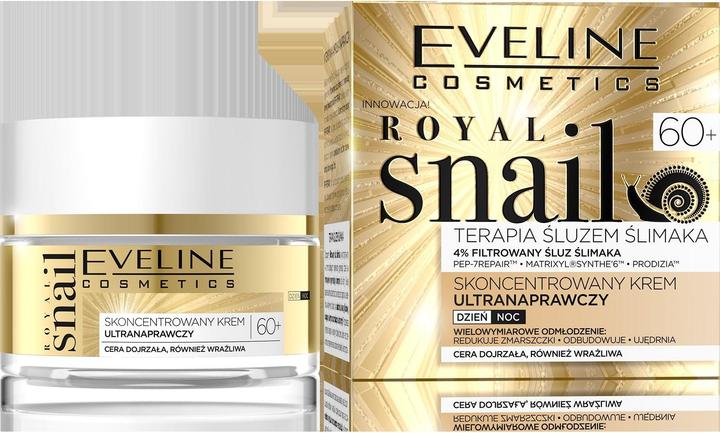 Image du produit Eveline Royal Snail 60+ crème de jour et de nuit pour le visage avec mucus d'escargot 50ml (50 ml, Crème 24h)