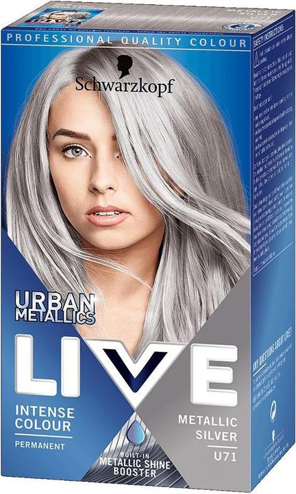 Produktbild Schwarzkopf Live Urban Metallic Hair Dye U71 Metallic Silver (U71 metallic silver)