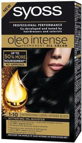 Actual product image Syoss Oleo Intense Hair Dye 1-10 Intense Black (1-10)