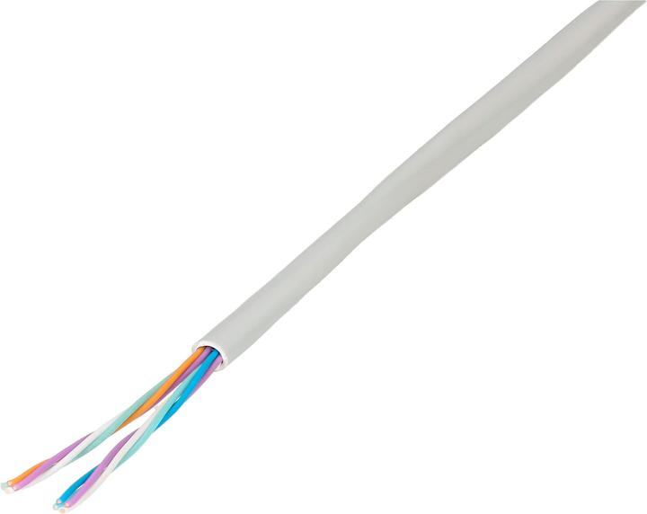 Produktbild Max Hauri Telefonkabel U72 2x4x0,5mm2, grau, L=20m