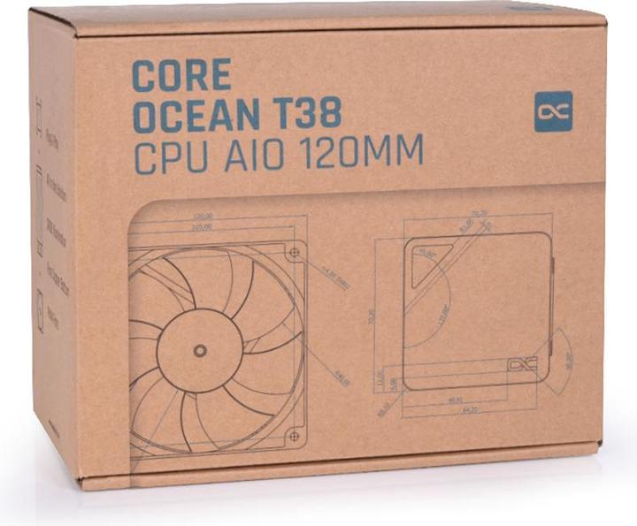 Actual product image Alphacool Corea Ocean T38 120mm CPU Digital Complete Water Cooling System