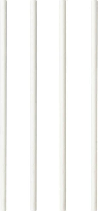 Papstar Papier-Trinkhalm "pure", 200 mm, weiss aus Papier, Länge: 200 mm, Durchmesser: 6 mm, nachhaltig (100 x)