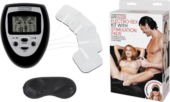 Actual product image Lux Fetish Electro-Sex Kit With Stimulation Pads