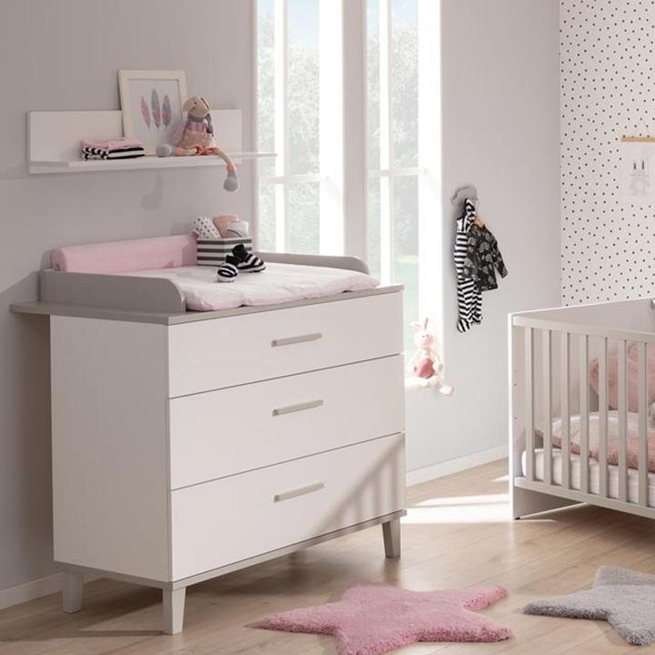 Produktbild Transland Kinderzimmer Nils inkl. Schrank 3-türig, Kinderbett und Kommode inkl. Wickelaufsatz
