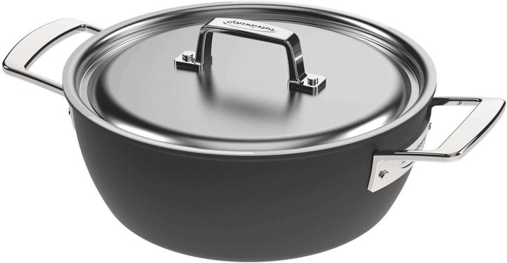 Immagine prodotto Demeyere Nero 5 Conische sudderpot met deksel 24 cm - 3,3 l (24 cm, Pirofila + casseruola, Acciaio inossidabile)