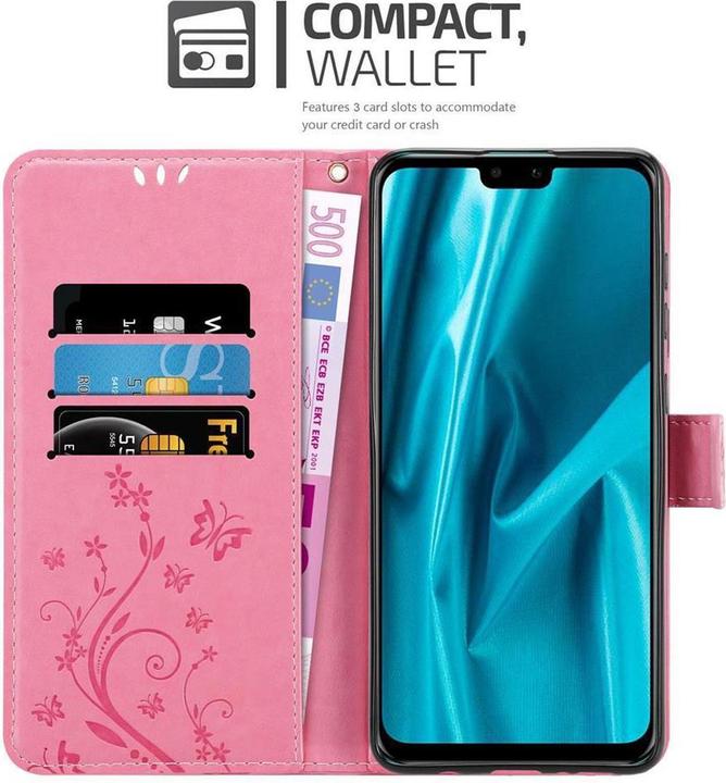 Actual product image Cadorabo Flower Book Cover (Huawei Y9 (2019))